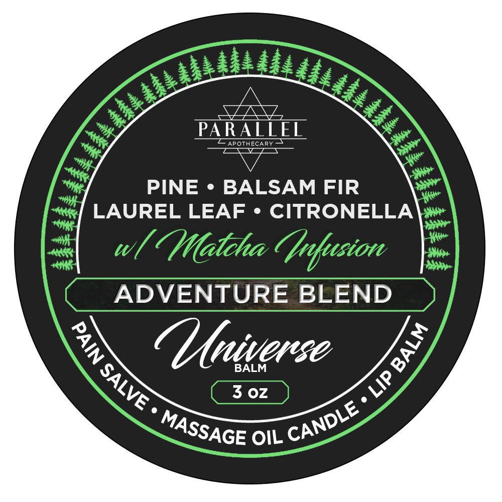 Adventure Balm w/ Matcha • Massage Candle, Lip Balm, Moisturizer All-in-One